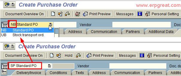 Screen Sample of SAP Display Key In Dropdown