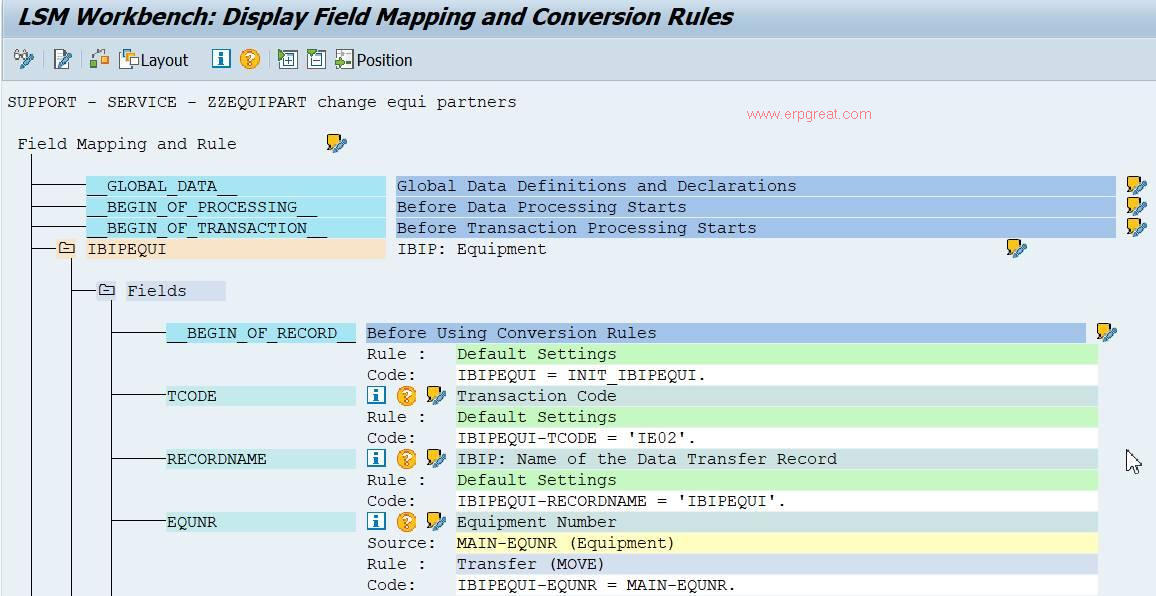 Display Field Mapping and Conversion Rules