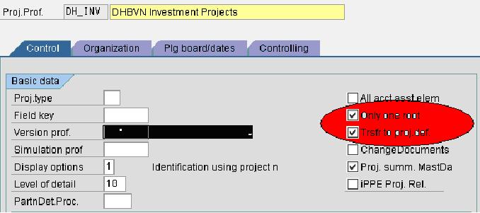Project Profile Configuration
