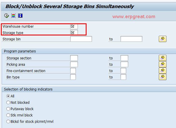 LS06 Storage Bin Selection