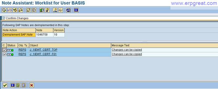 Following SAP notes are deimplement