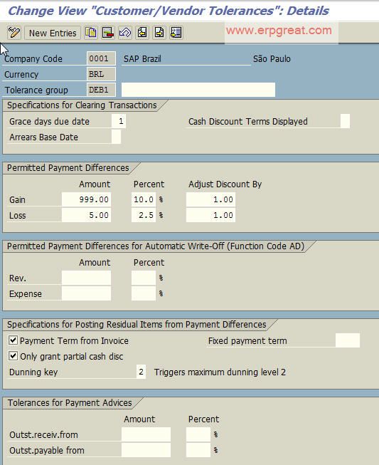 OBA3 Define Tolerances (Vendors)