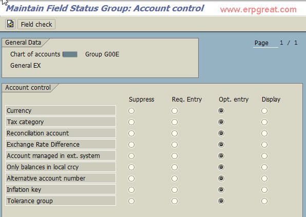 Decide whether the field is Suppress, Required, Optional or Display