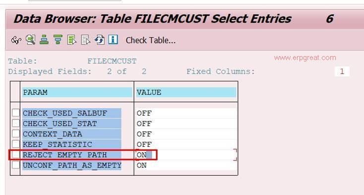 Table FILECMCUST