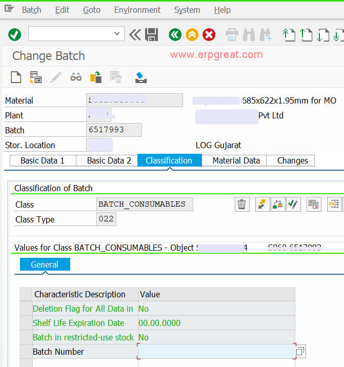 Batch Search Strategy The condition record for use H can not be dispalyed