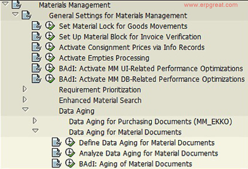 Data Aging in SAP HANA MM