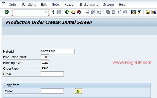 Create Production Order